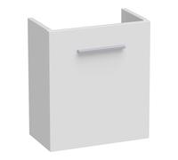 BRAUER Trust Meuble sous-lavabo pour lave-mains - 40x45x22cm - sans poignée rapportée avec 1 porte à ouverture à droite blanc haute brillance FO-TR40RHW