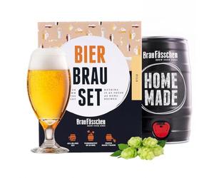Braufässchen | Kit de Brassage de bière à Faire soi-même | bière Type Blonde dans Un fût de 5 L | délicieuse bière brassée en 7 Jours pour Homme pour Femme
