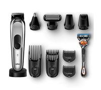 Braun 10-En-1 Tout-En-Un MGK7020 - Tondeuse à cheveux et barbe, Tondeuse Corps, Tondeuse Nez, Mini Rasoir, Tondeuse De Précision, Noir/Argent