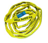 Braun 30011RS Sangle de récupération continue avec noyau en polyester Jaune Charge 3000 kg 1 m