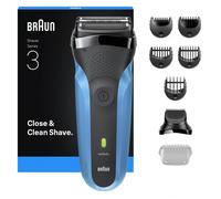 Braun Series 3 310BT Rasoir à grille Tondeuse Noir, Bleu