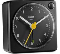 Braun 67100 Réveil de voyage à quartz noir, Couleur:Noir