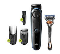 Braun BeardTrimmer 81705178 tondeuse à barbe Batterie 39 2 cm Noir, Bleu