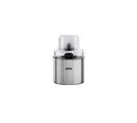 Braun accessoire pour moulin à café et à épices MQS 270 SI avec système EasyClick Plus, accessoire pour Braun Mixeurs à main MultiQuick séries 7 et 9, acier inoxydable/argent