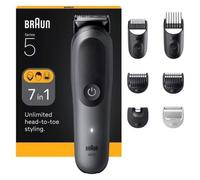 Braun Tondeuse Homme Tout-en-Un Series 5, 7-en-1, AIO5520, Grise