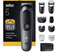 Braun AIO5560 tondeuse à cheveux Noir, Gris 14 Lithium-Ion (Li-Ion)