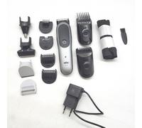 Braun All-in-One Series 7, 12-in-1 Groomingset, ProBlade, Tondeuse nez, AutoSense, Rasoir électrique pour hommes, Rasoir corps, Tondeuse barbe et cheveux, Batterie 120 min, AIO7545, Gris