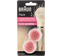 BRAUN Appareil de Nettoyage Face Brosse Exfoliante pour Nettoyer les Pores en Profondeur - Lot de 2 Brosses de Remplacement