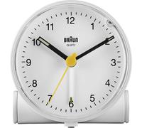 Braun BC01 - Réveil - rond - quartz - bureau - blanc