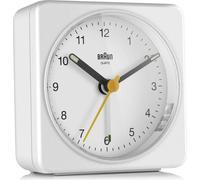 Braun BC03W - Réveil - carré - quartz - bureau - blanc