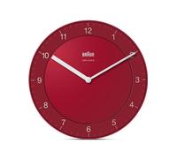 Braun BC06R-DCF Classique horloge murale radio 20 cm Quartz Rouge