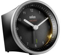 Braun BC07 - Réveil - rond - quartz - bureau - Silver/Black