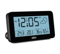 Braun BC13BP-DCF Réveil radioguidé numérique avec station météo
