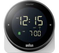 Braun BC24W-DCF radiopiloté(e) Réveil noir, blanc