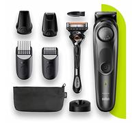 Braun Beard Trimmer 7 BT7340 Tondeuse à barbe pour homme Tondeuse à Cheveux Visage Lame Fiable 39 Longueurs/Noir/Gris
