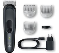 Braun | BG3340 | Rasoir pour le corps | Sans fil et avec fil | Nombre de niveaux de longueur | Nombre de têtes de rasage/lames | Noir/Gris