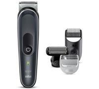 Braun Tondeuse Electrique Series 5 5340, Pour Homme, Corps, Torse, Aisselles, Aine, Parties Intimes Et Sensibles, Stylisation, Sabots Pour Longueurs 3-11 mm, SkinShield, Rasage Rapide Et Doux