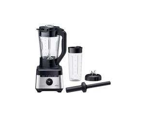 Braun Blender PowerBlend 7 JB7551BK, Verseuse en verre 1,7L, 10 vitesses + impulsion, programmes de repas automatiques, lame PrecisionCrush, programme de nettoyage, pilon et bouteille de 600 ml, 1400