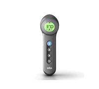 Braun BNT400BWE Thermomètre Frontal à Distance LCD Gris - Mesure Température Corporelle/Surface, 0-2.5cm, Adapté Nouveau-nés, Unité °C