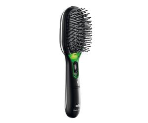 Braun BR710 Adulte Brosse à cheveux rectangulaire Noir, Vert 1 pièce(s)