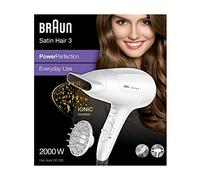 Braun - BRHD385E - Sèche-cheveux Braun Satin Hair 3 Power Perfection. Sèche-cheveux puissant et léger pour une utilisation quotidienne.