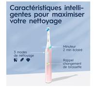 Braun Büffel Brosse à Dents Électrique iO 3 Rose avec Chargeur