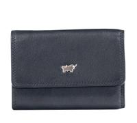 BRAUN BÜFFEL - Étui à clés en cuir de vachette véritable - Petit étui à clés pour homme et femme avec 6 crochets à clés - Trousse classique intemporelle - Noir élégant