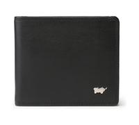 Braun Büffel Golf 3.0 Étui pour cartes de crédit Protection RFID Cuir 9 cm noir