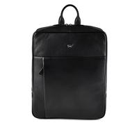 Braun Büffel Golf 3.0 Sac à dos professionnel Cuir véritable 37 cm Compartiment ordinateur noir
