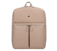 Braun Büffel Hanna Sac à dos professionnel M Cuir véritable 40 cm Compartiment ordinateur beige
