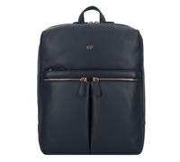 Braun Büffel Hanna Sac à dos professionnel M Cuir véritable 40 cm Compartiment ordinateur bleu