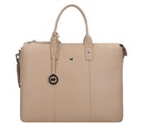 Braun Büffel Hanna Sac de shopper Cuir véritable 39 cm Compartiment ordinateur beige