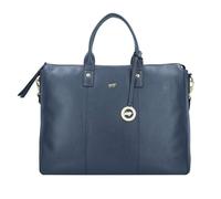 Braun Büffel Hanna Sac de shopper Cuir véritable 39 cm Compartiment ordinateur bleu