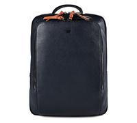 Braun Büffel Novara Sac à dos professionnel Cuir véritable 40 cm Compartiment ordinateur bleu