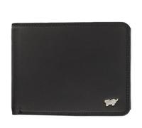 BRAUN BÜFFEL Portefeuille Golf 2.0 - Cuir véritable - 8 Compartiments - Noir