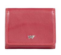 BRAUN BÜFFEL Portefeuille pour femme en cuir de vachette véritable avec protection RFID, portefeuille zétilose avec 2 emplacements pour cartes, rouge élégant