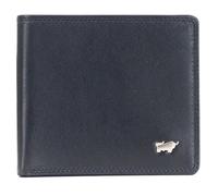 BRAUN BÜFFEL Portefeuille pour homme en cuir de vachette véritable avec protection RFID, 8 emplacements pour cartes, noir élégant