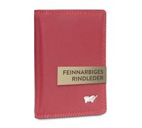 BRAUN BÜFFEL Portefeuille pour homme en cuir de vachette véritable avec protection RFID - Étui pour cartes avec 10 emplacements pour cartes, rouge, Classique