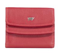 BRAUN BÜFFEL Portefeuille pour homme en cuir de vachette véritable avec protection RFID - Petit portefeuille à rabat avec 4 compartiments pour cartes, rouge, Classique