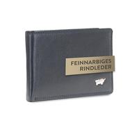 BRAUN BÜFFEL Portefeuille pour homme en cuir de vachette véritable avec protection RFID - Portefeuille Zetilose avec 4 compartiments pour cartes, Noir , Classique