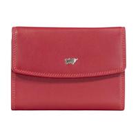 BRAUN BÜFFEL Portefeuille pour homme en cuir de vachette véritable avec protection RFID - Portefeuille à armature avec 8 compartiments pour cartes, rouge, Classique