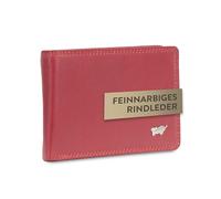 BRAUN BÜFFEL Portefeuille pour homme en cuir de vachette véritable avec protection RFID - Portefeuille Zetilose avec 4 compartiments pour cartes, rouge, Classique