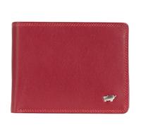 BRAUN BÜFFEL Portefeuille pour homme en cuir de vachette véritable avec protection RFID - Portefeuille Zetilose avec 8 compartiments pour cartes, rouge, Classique