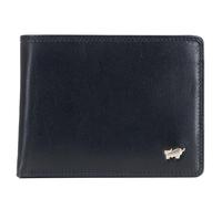 BRAUN BÜFFEL Portefeuille pour homme en cuir de vachette véritable avec protection RFID - Portefeuille zétile avec 11 emplacements pour cartes - Noir élégant