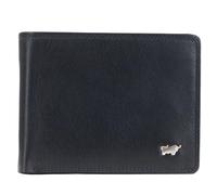 BRAUN BÜFFEL Portefeuille pour homme en cuir de vachette véritable avec protection RFID - Portefeuille Zetilose avec 8 compartiments pour cartes, Noir , Classique