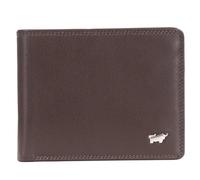 BRAUN BÜFFEL Portefeuille pour homme en cuir de vachette véritable avec protection RFID - Portefeuille zétile avec 7 compartiments pour cartes Marron élégant