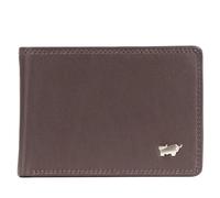 BRAUN BÜFFEL Portefeuille pour homme en cuir de vachette véritable avec protection RFID - Portefeuille zétile avec 4 emplacements pour cartes Marron élégant