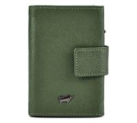 Braun Büffel Robin Étui pour cartes de crédit Protection RFID Cuir véritable 7.5 cm vert