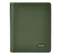 Braun Büffel Robin Étui pour cartes de crédit Protection RFID Cuir véritable 8 cm vert