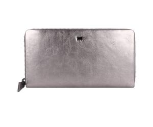 Braun Büffel Ruby Porte-monnaie Protection RFID Cuir véritable 19 cm couleur argent